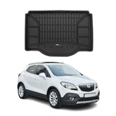 OMAC Premium Bandeja Maletero Alfombrilla para Opel Mokka 2012-2019 Negro TPE